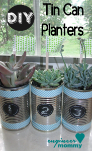 DIY Tin Can Planters