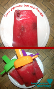 Cherry Watermelon Lemonade Popsicles